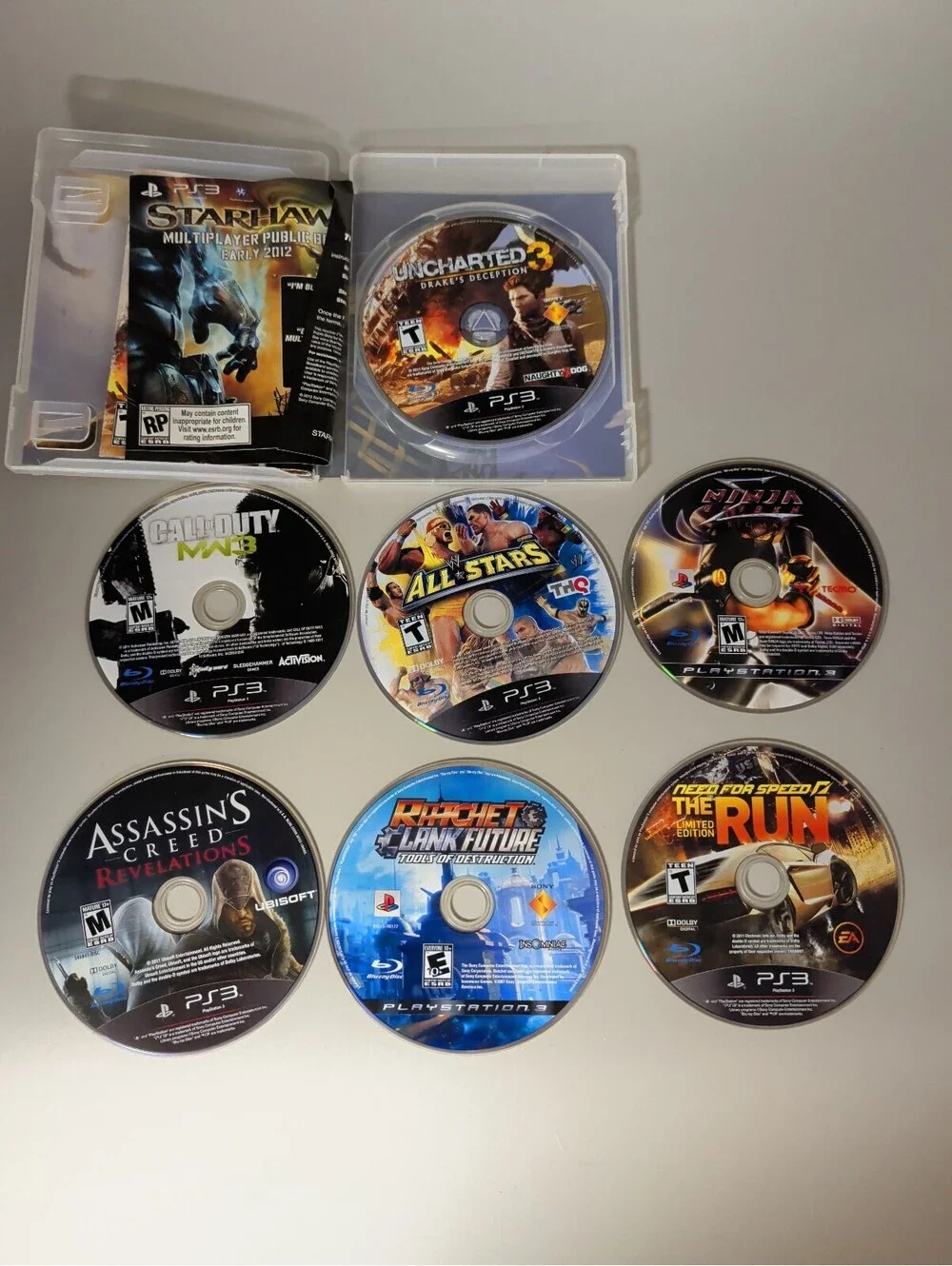 PlayStation 3 Game Disc Lot - Assorted Titles